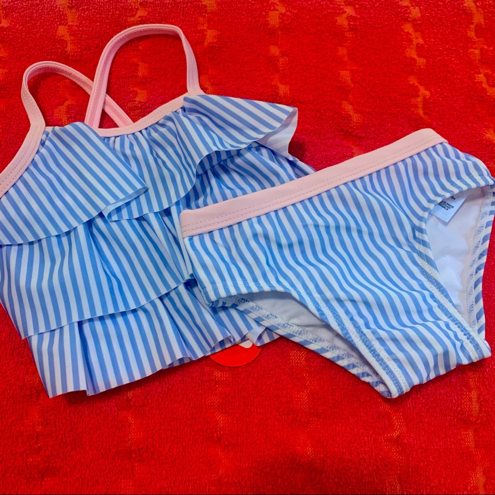 Striped swimsuit